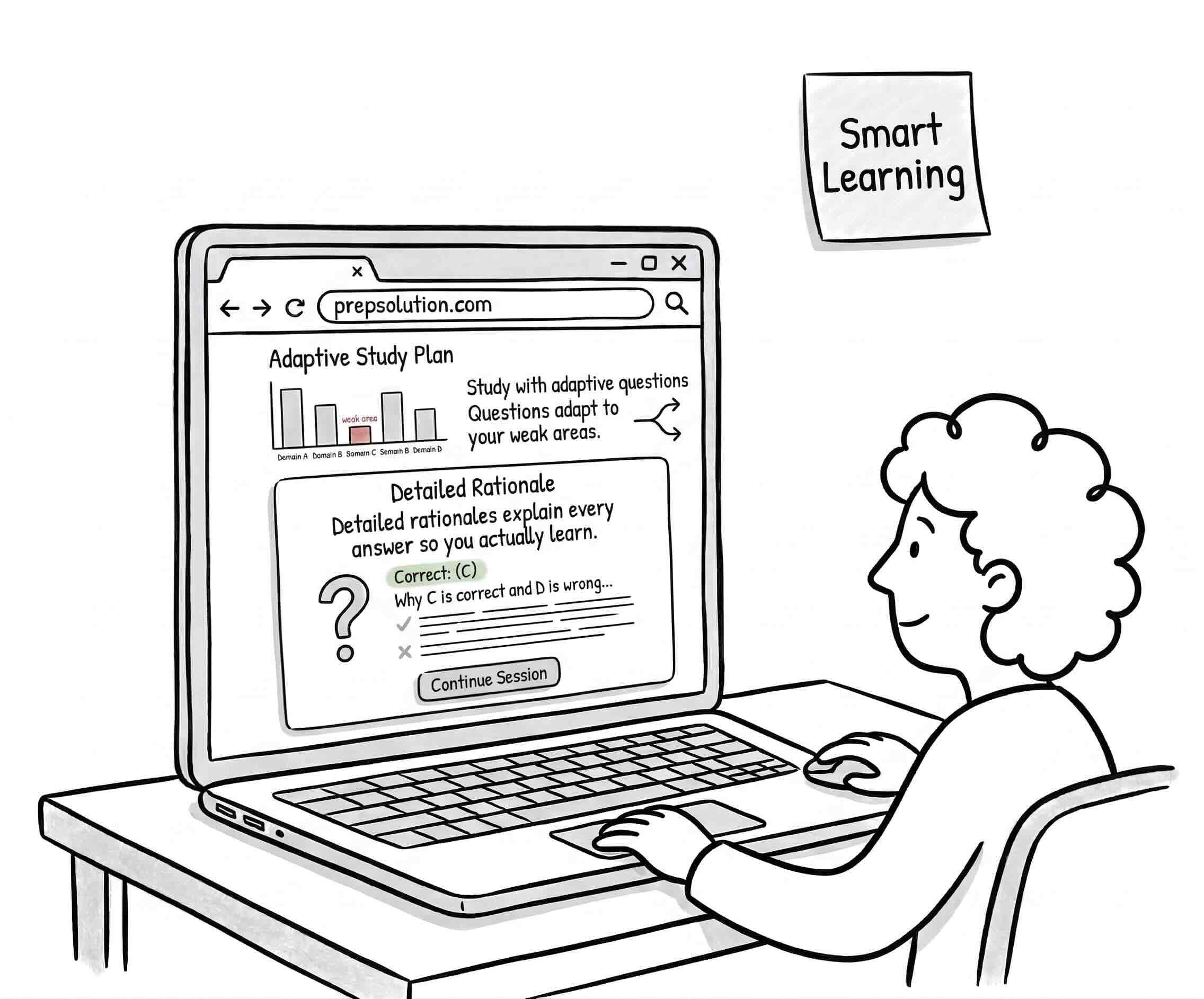Illustration of scenario-based adaptive learning